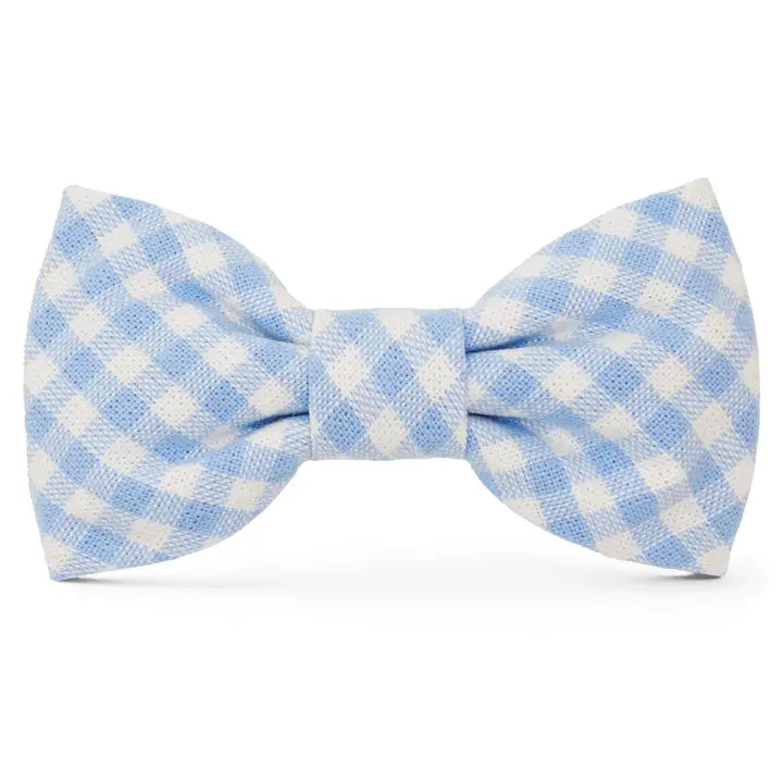 天空藍格紋領結 Sky Blue Gingham