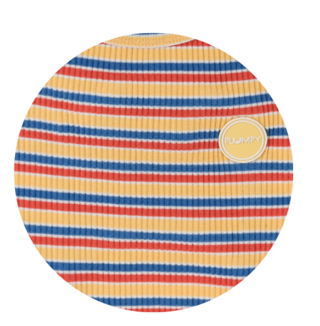 95%棉番茄撞色條紋衣