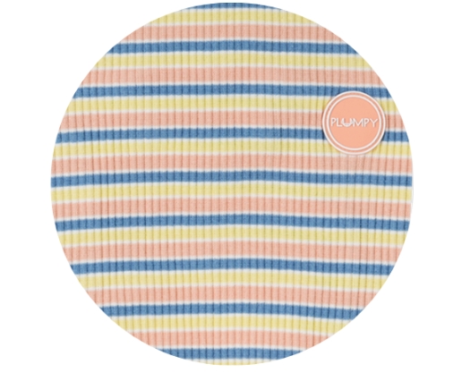 95%棉番茄撞色條紋衣