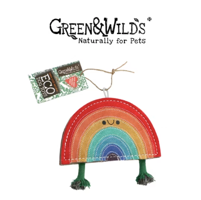 天然黃麻犬用玩具 彩虹戰士