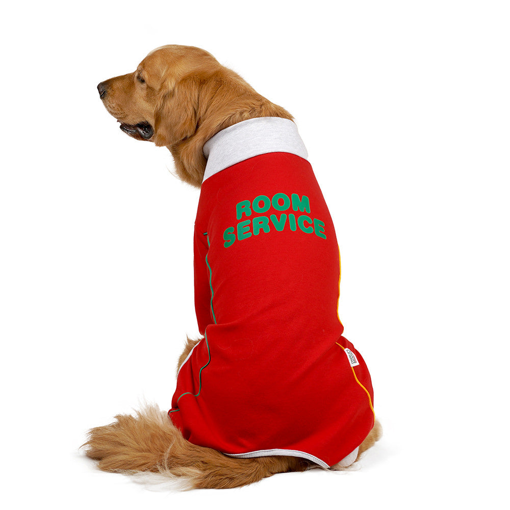 STAFF 工作人員美式復古四腳衣 – ROOM SERVICE RED 紅色
