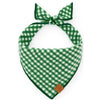 綠色格紋純棉領巾 Evergreen Gingham