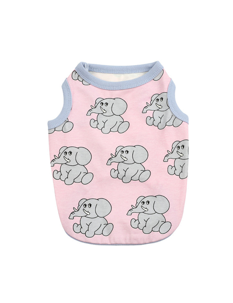 【預購】Iconic Jellyphant 純棉無袖背心-粉紅大象