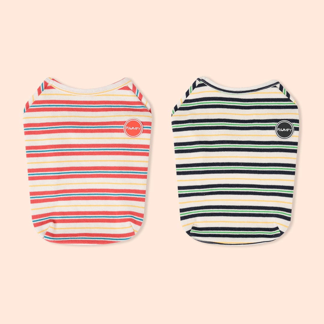 Brooklyn 都會風條紋毛圈布T 恤