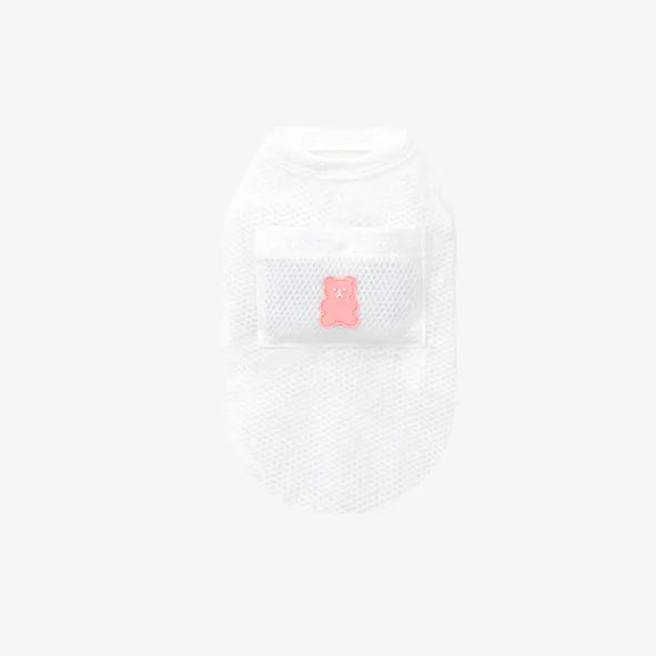 果凍熊涼感洞洞裝 白
