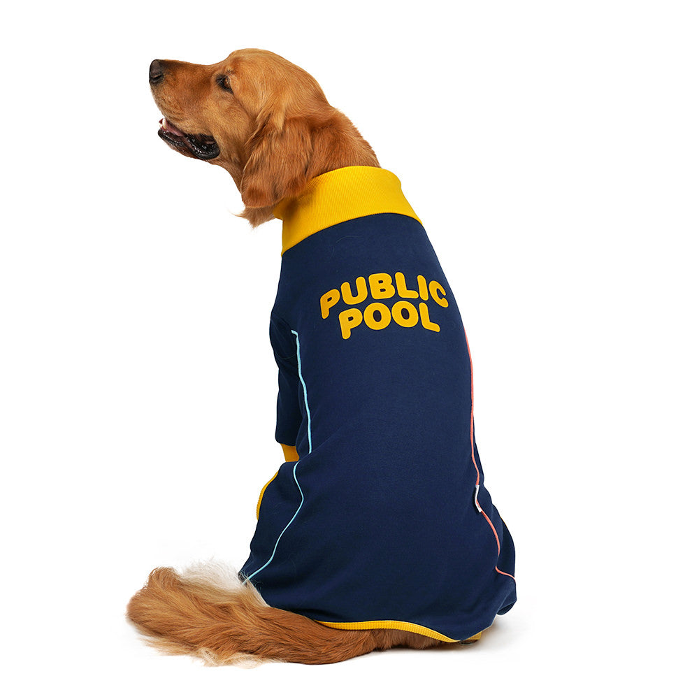 STAFF 工作人員美式復古四腳衣 – PUBLIC POOL NAVY 深藍