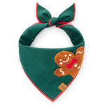 【預購】薑餅人純棉領巾 Gingerbread Man Applique