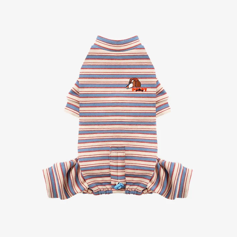 Homeground 條紋四腳衣 天空藍