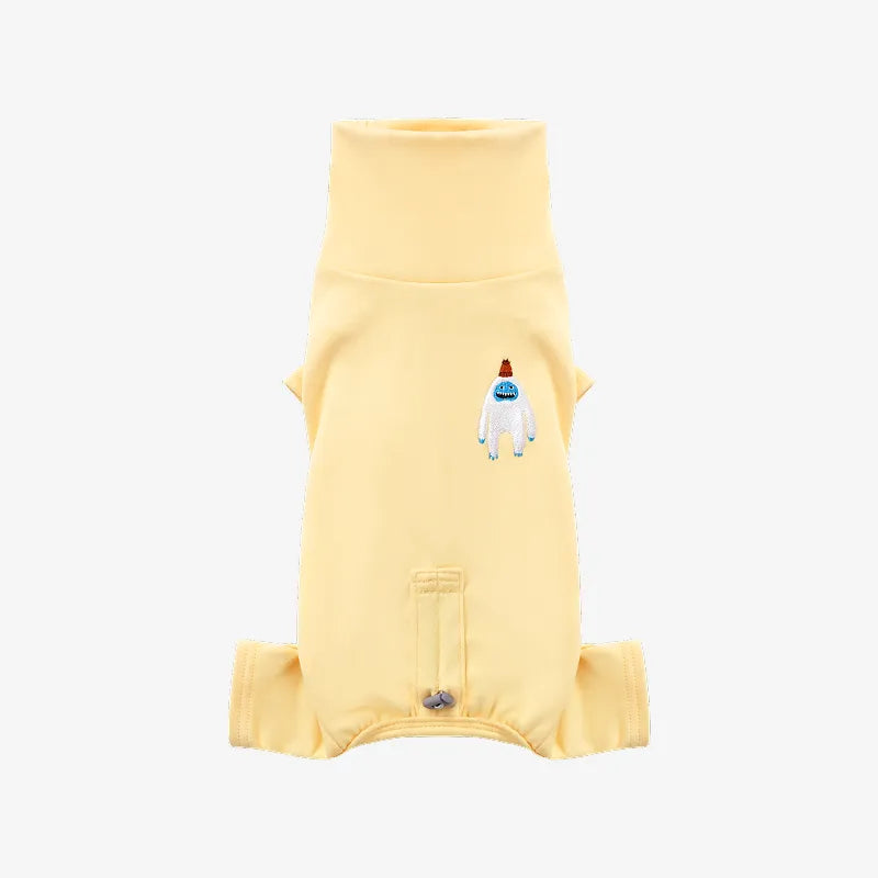 雪怪素面四腳衣 檸檬黃