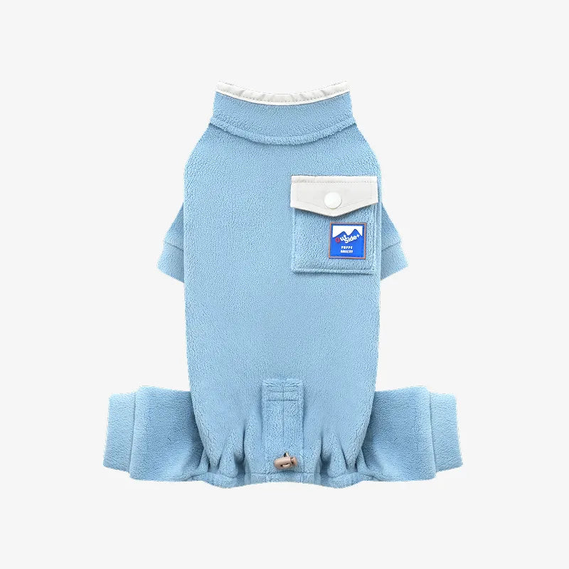 外出絨毛四腳衣  天空藍