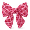 情人節格紋蝴蝶結 Plaid Valentine Lady Dog Bow