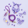 壓花三色菫蝴蝶結 Pressed Pansies Spring Lady Dog Bow