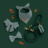 綠色格紋純棉領巾 Evergreen Gingham
