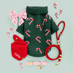 粉紅拐杖糖蝴蝶結Blush Pink Candy Canes