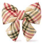 蛋酒格子法蘭絨蝴蝶結 Eggnog Plaid Flannel