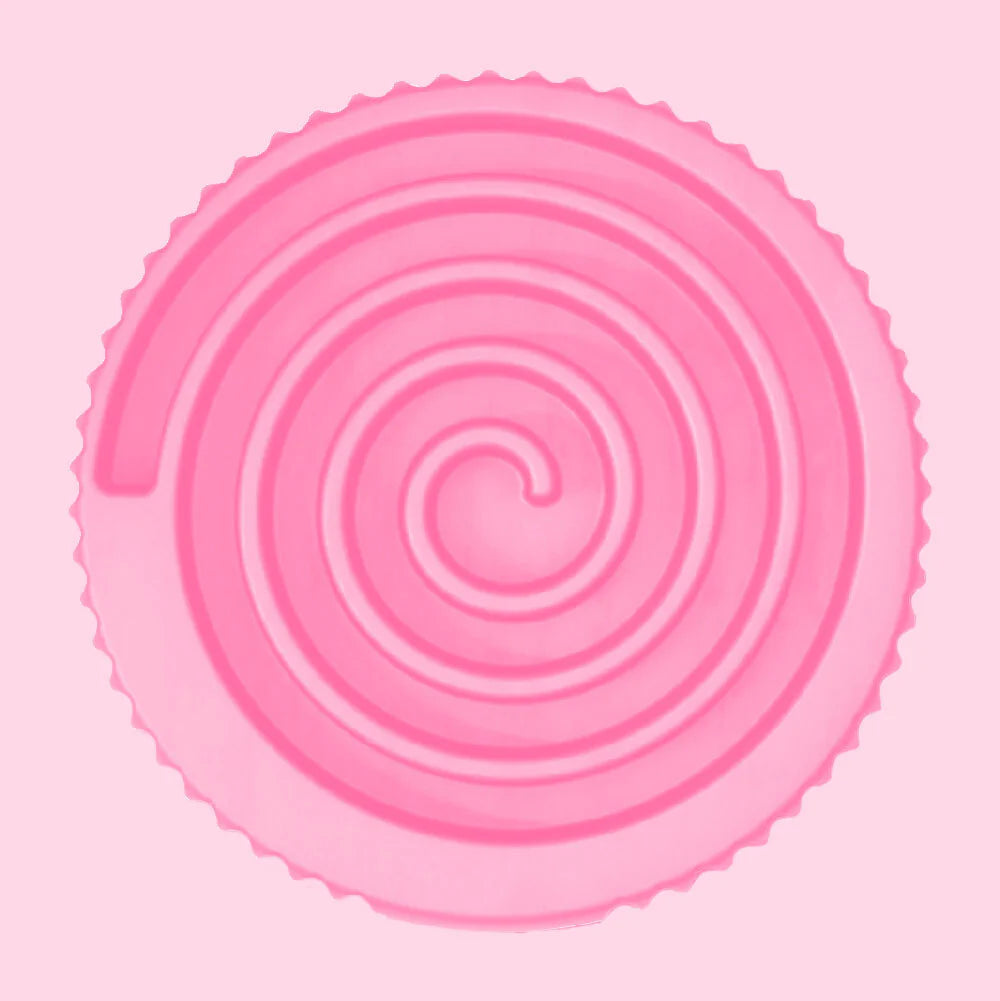 【現貨】
粉色旋渦圈圈舔食盤