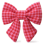 【預購】粉色千鳥紋蝴蝶結 Pink and Red Houndstooth