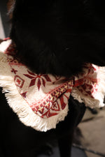 毛窩聯名｜聖誕雪花波西米亞風刺繡雙面領巾