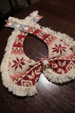毛窩聯名｜聖誕雪花波西米亞風刺繡雙面領巾