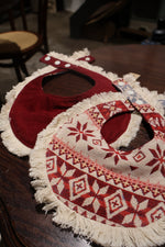 毛窩聯名｜聖誕雪花波西米亞風刺繡雙面領巾