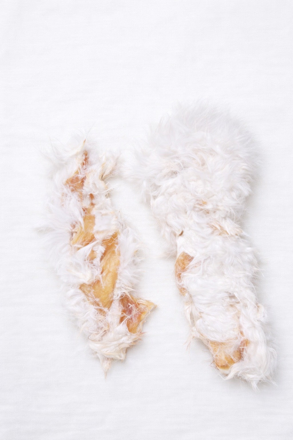 帶毛兔皮麻花捲/70克±8