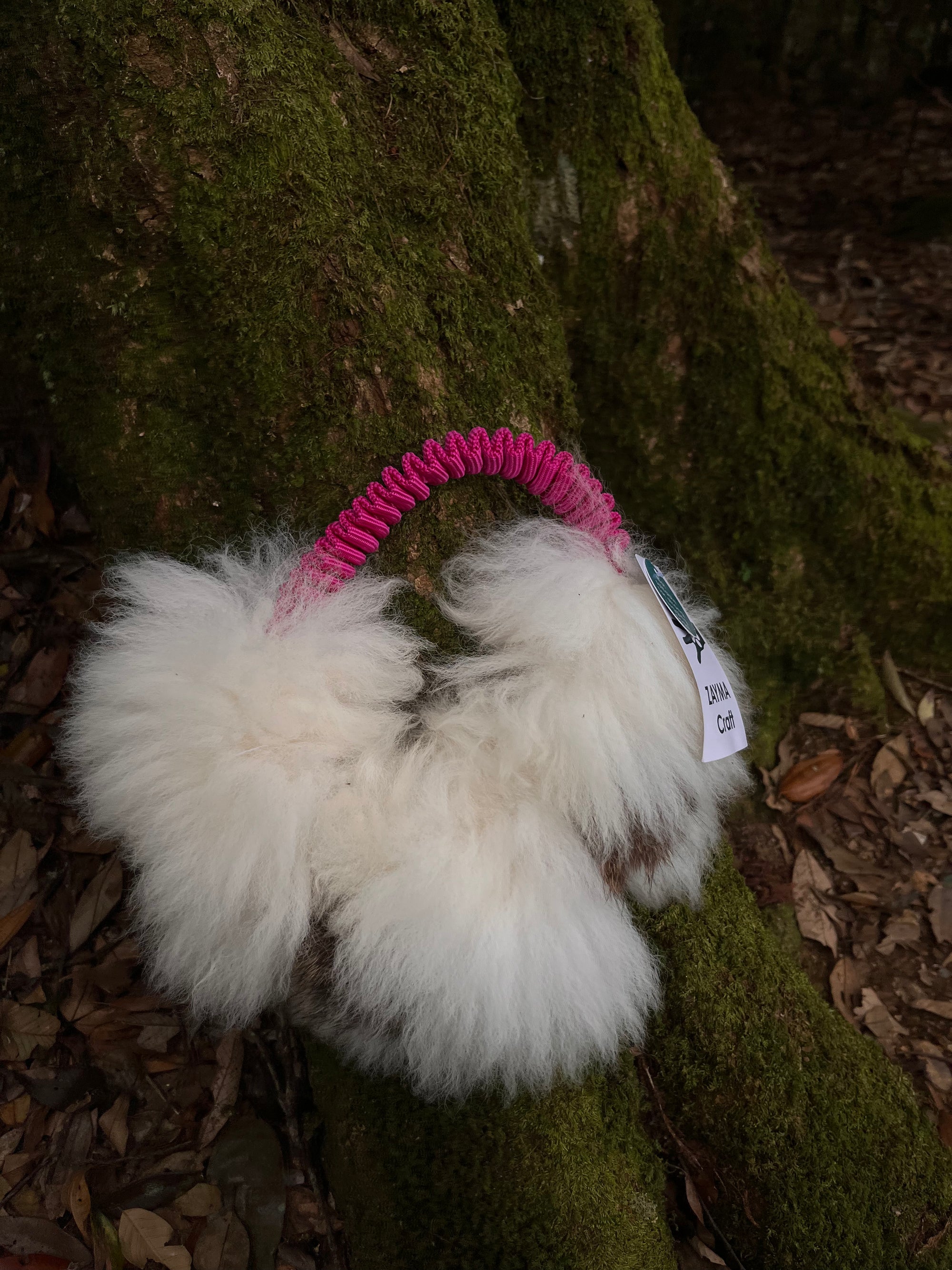 羊毛混兔毛彈力拉扯雲朵環 Rabbit & sheep bungee ring
