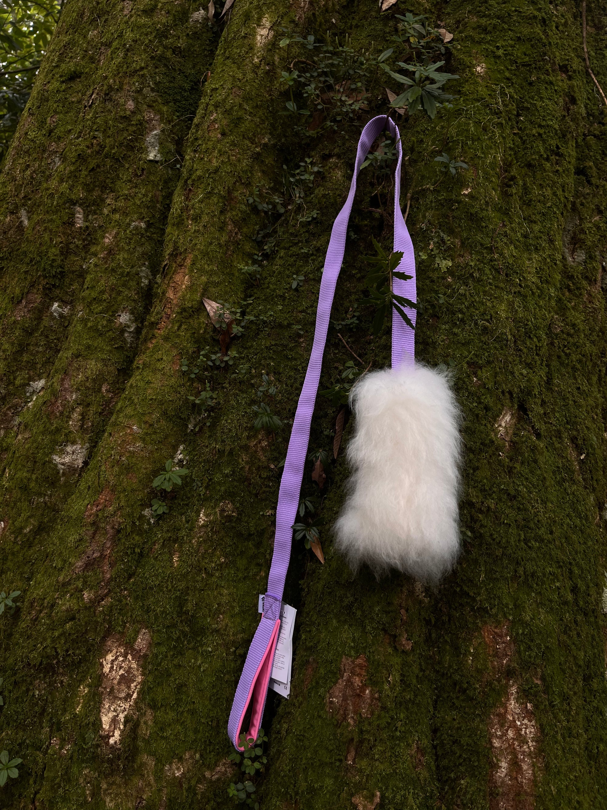 羊毛長織帶拖拉玩具 Sheepskin long
