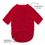 紅色麻花針織毛衣 Red Cable Knit