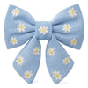 小雛菊刺繡蝴蝶結 Daisy Embroidered Lady Dog Bow
