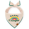 立體刺繡純棉領巾 Happy Camper