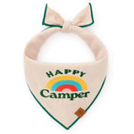 【預購】立體刺繡純棉領巾 Happy Camper