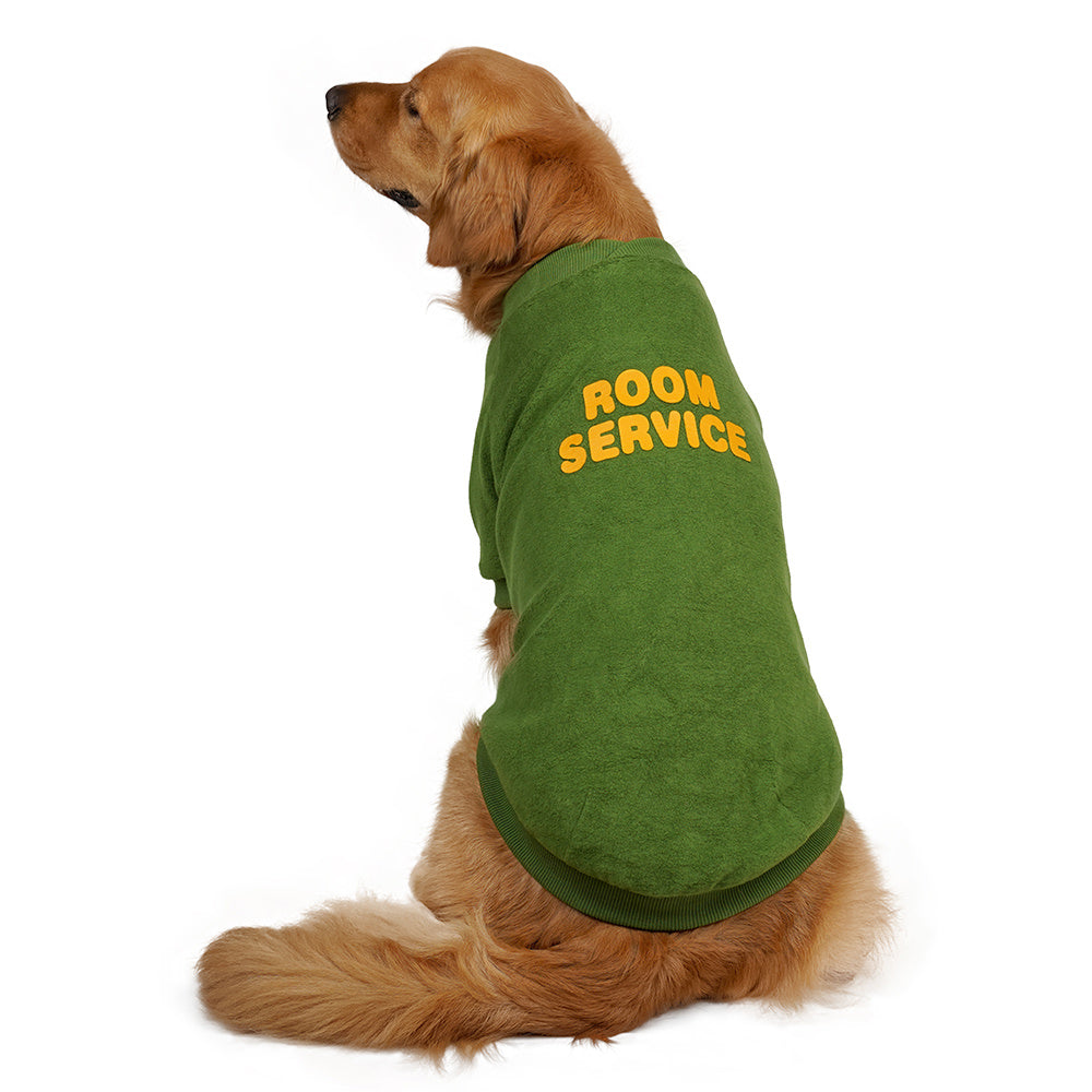 STAFF 工作人員美式復古TEE – ROOM SERVICE OLIVE 橄欖綠